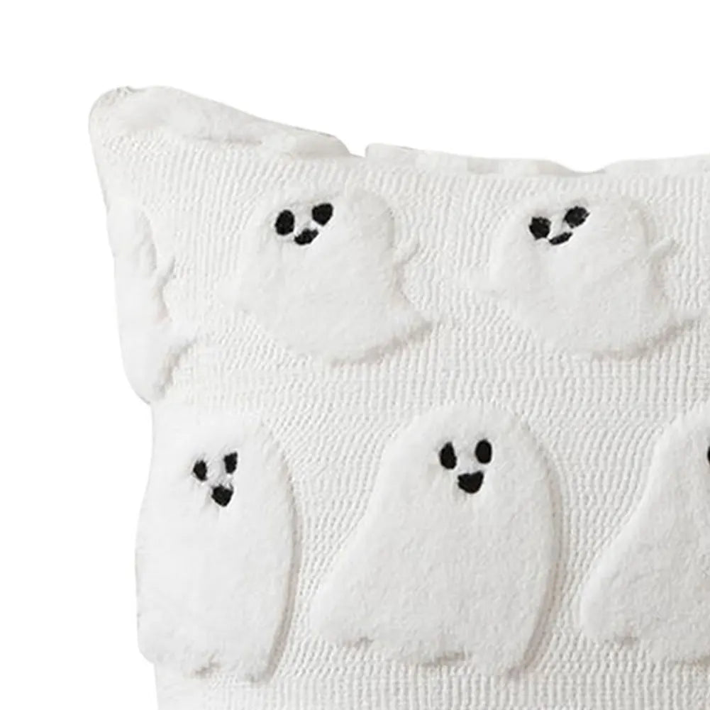 Halloween Pillowcase - Pumpkin, Bat & Ghost Cartoon Design, Plush PV Velvet, 45x45cm, 21 Styles
