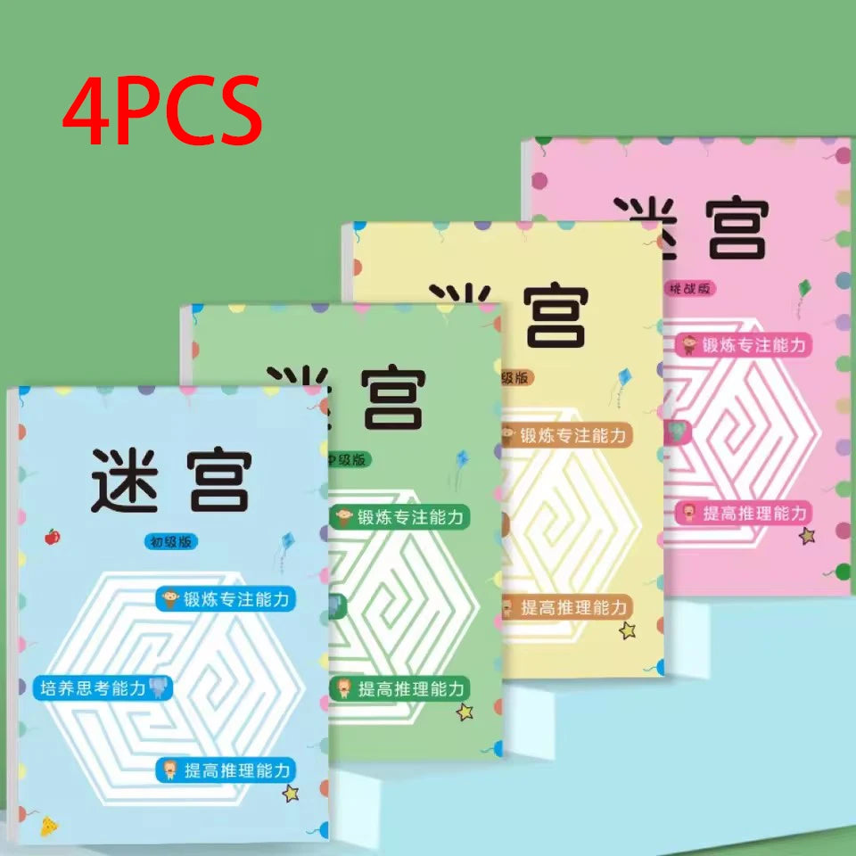 Kids’ Maze Activity Book – Individual Levels or 4-Book Set