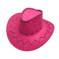 Western Cowboy Hat with Contrast Stitching