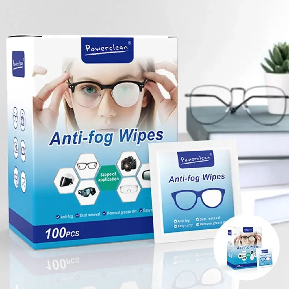 Viewring Disposable Lens Cleaning Wipes – Anti-Fog, Anti-Dust Microfiber Towelettes for Glasses, Sunglasses & Phone Screens | 10/30/50/100 Pack
