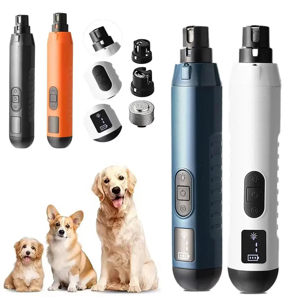 Rechargeable 5-Speed Pet Nail Grinder with LED Lights
