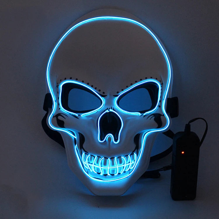 Light-Up Skull Halloween Mask – 3 Lighting Modes
