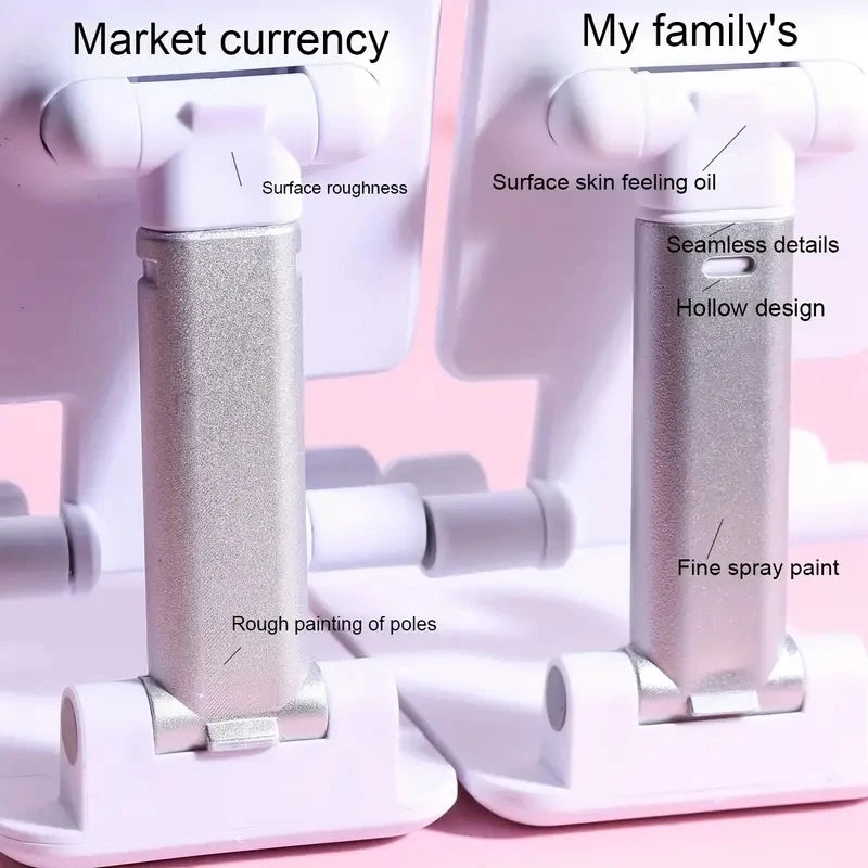 Adjustable Desktop Phone & Tablet Stand – Universal, Foldable, for iPhone, iPad & More