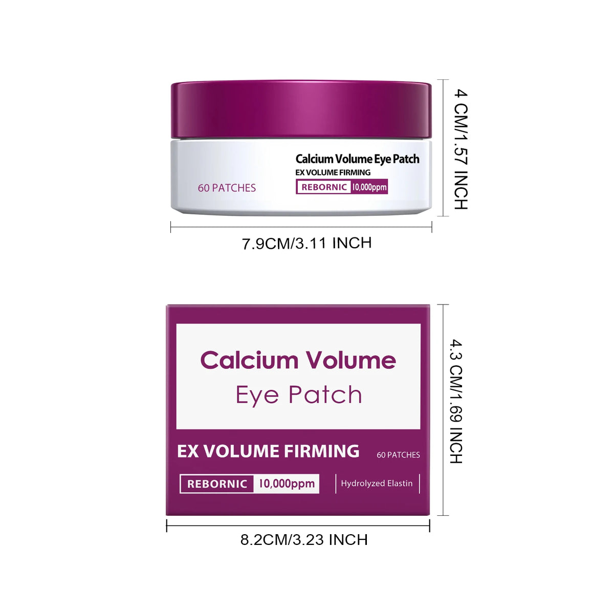 Calcium Anti-Aging Skincare Set – B12 Spicule Serum, Eye Patches & Multi Balm, Fades Fine Lines & Dark Circles
