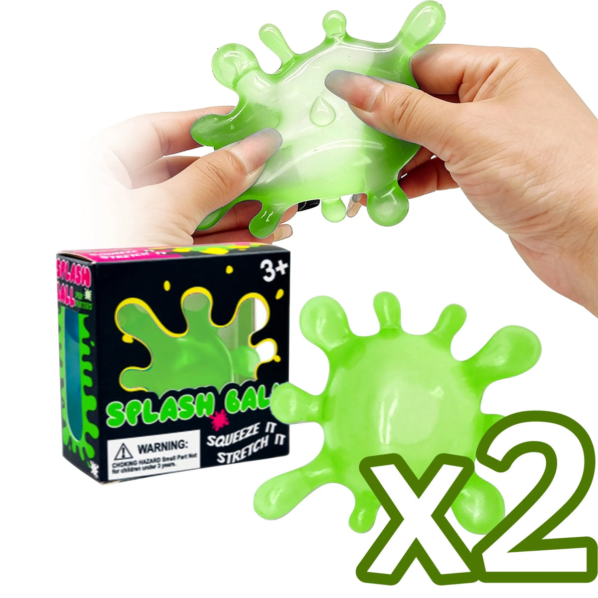 Splash-Shaped Slow Rebound Squeeze Ball – Stress Relief Decompression Fidget Toy, Blind Box Party Gift
