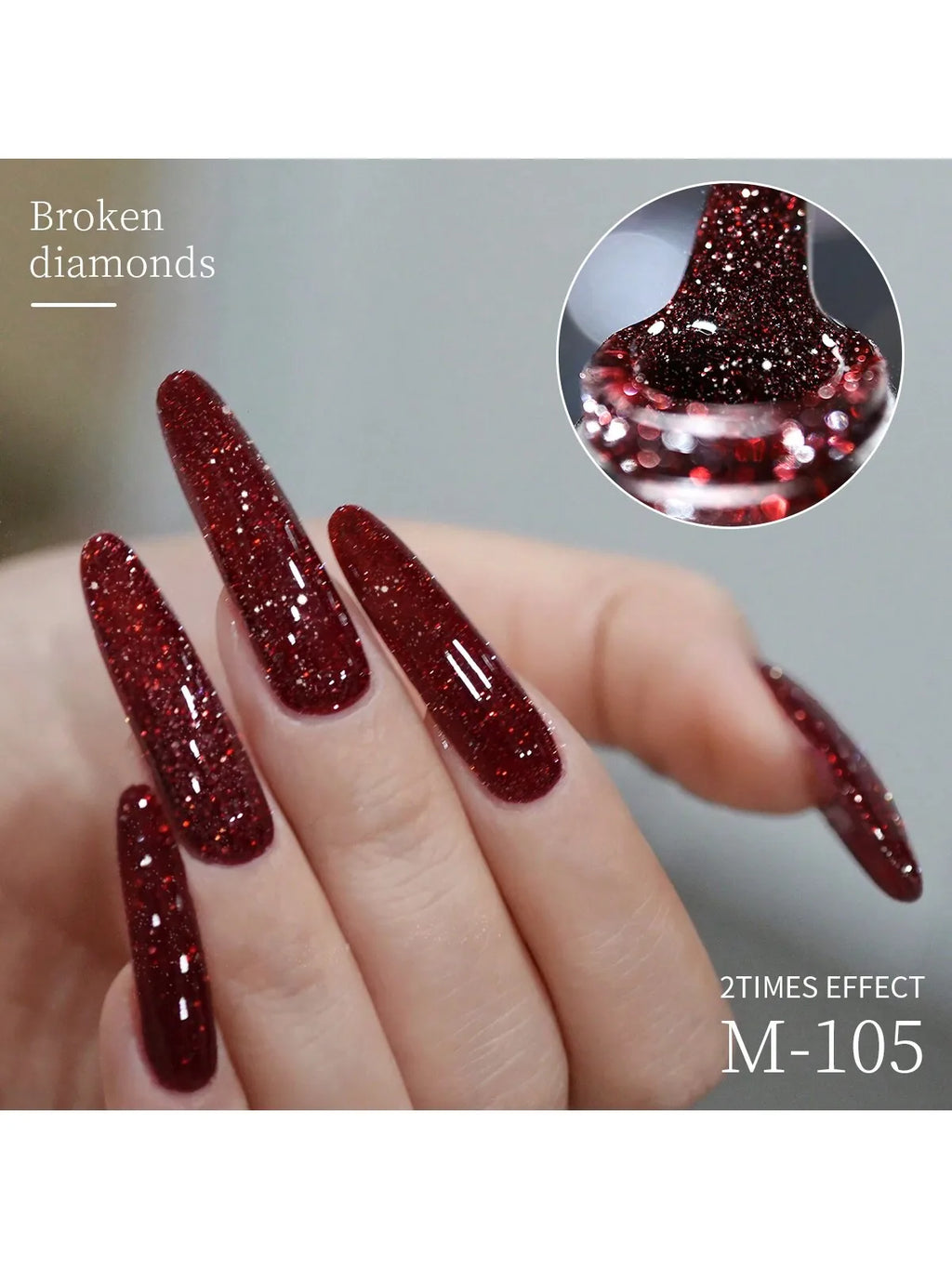 Broken Diamond Reflective Glitter Gel Nail Polish
