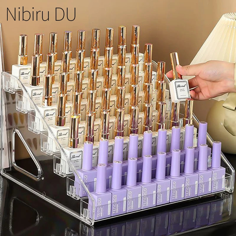 Tiered Nail Polish Display Rack – 3–7 Tier Options