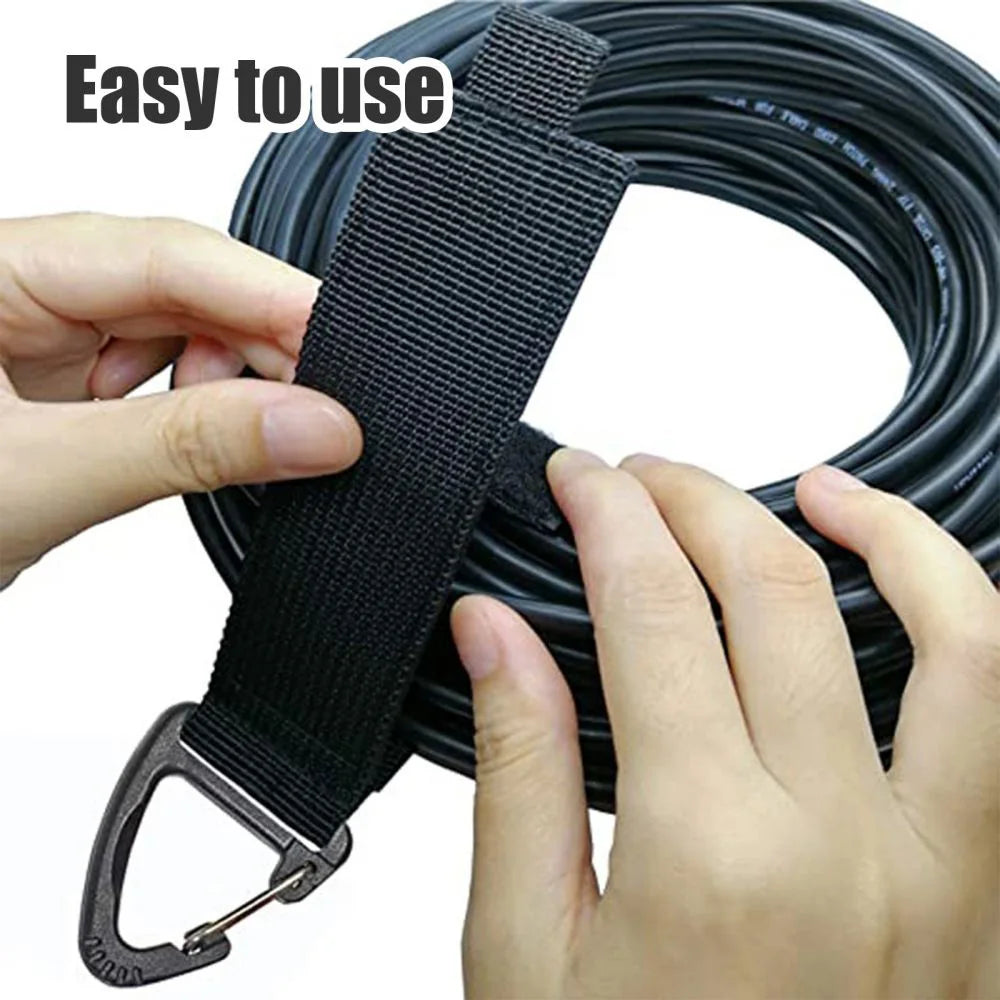 Hanging Hook-and-Loop Storage Straps for Cords & Hoses