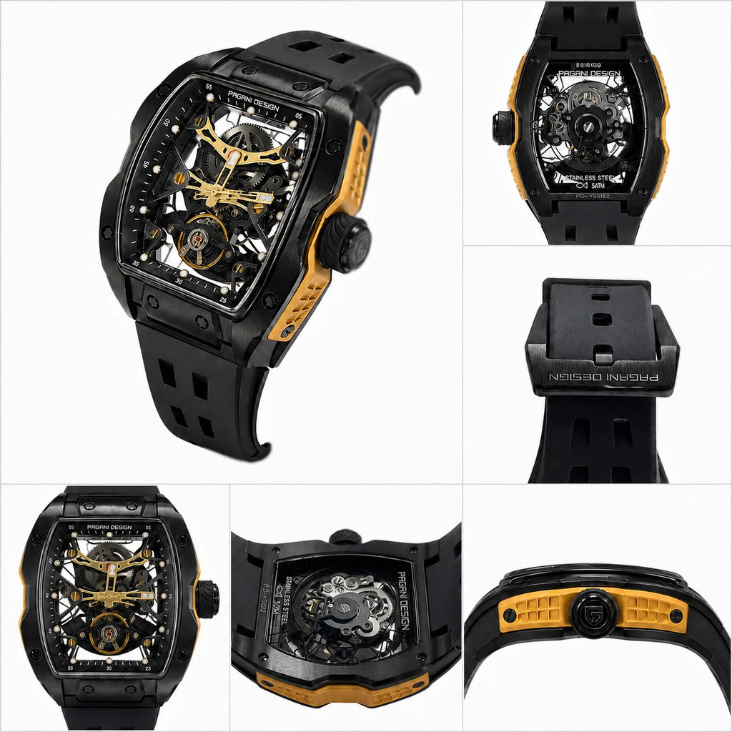 PAGANI DESIGN PD-YS018 Men’s Automatic Skeleton Watch