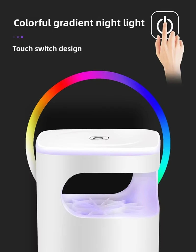 Mosquito Killer Lamp Electronic LED Light Trap USB Fly Bug Mosquito Repeller Upgraded Inhalation Fly Killer Ultra Quiet for Home