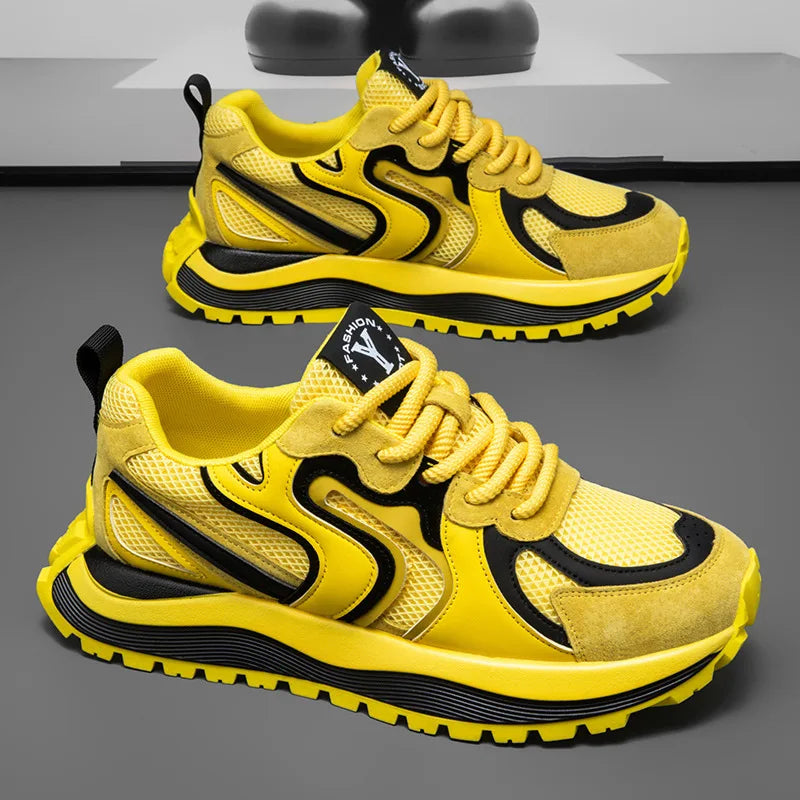 Men's Summer Mesh Breathable Casual Sports Shoes 2026 Versatile Lightweight Running Shoes Soft Sole Student Daddy Comfortable Fo