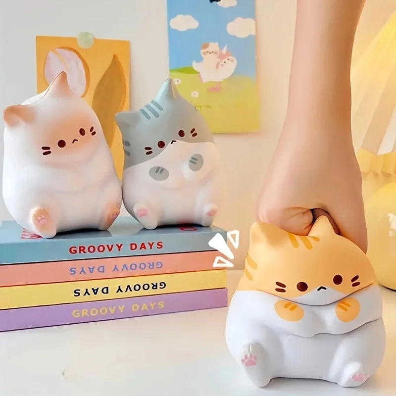 Cartoon Cat Squeeze Fidget Toy – 1 Piece