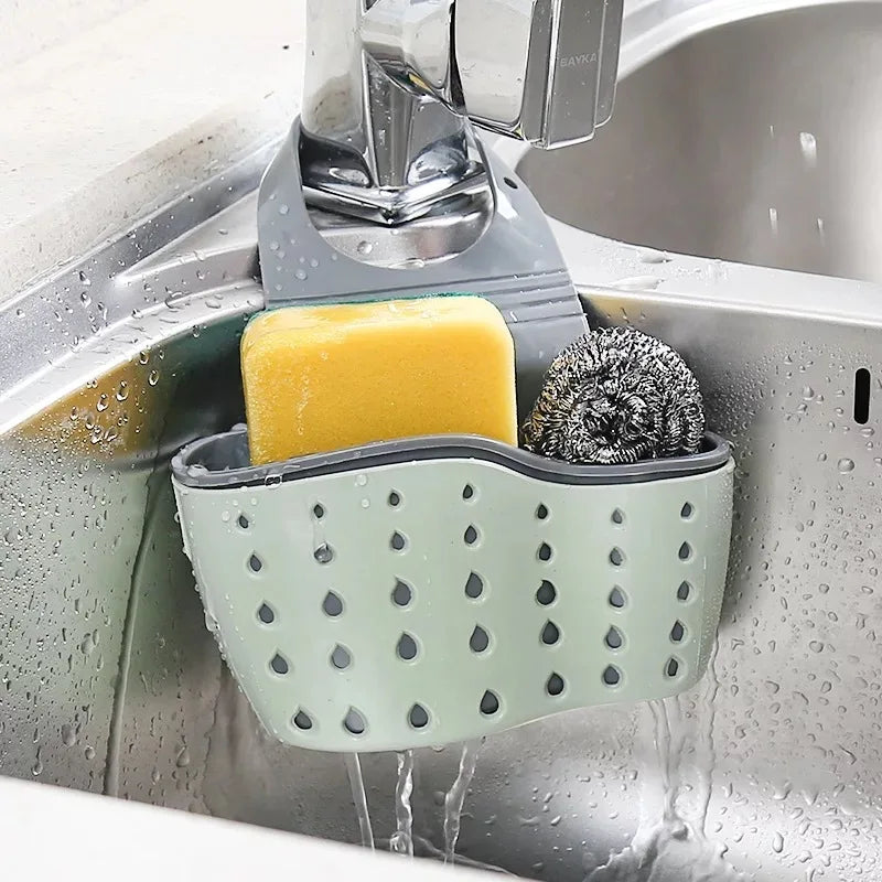 Adjustable Hanging Sink Caddy for Sponges & Soap