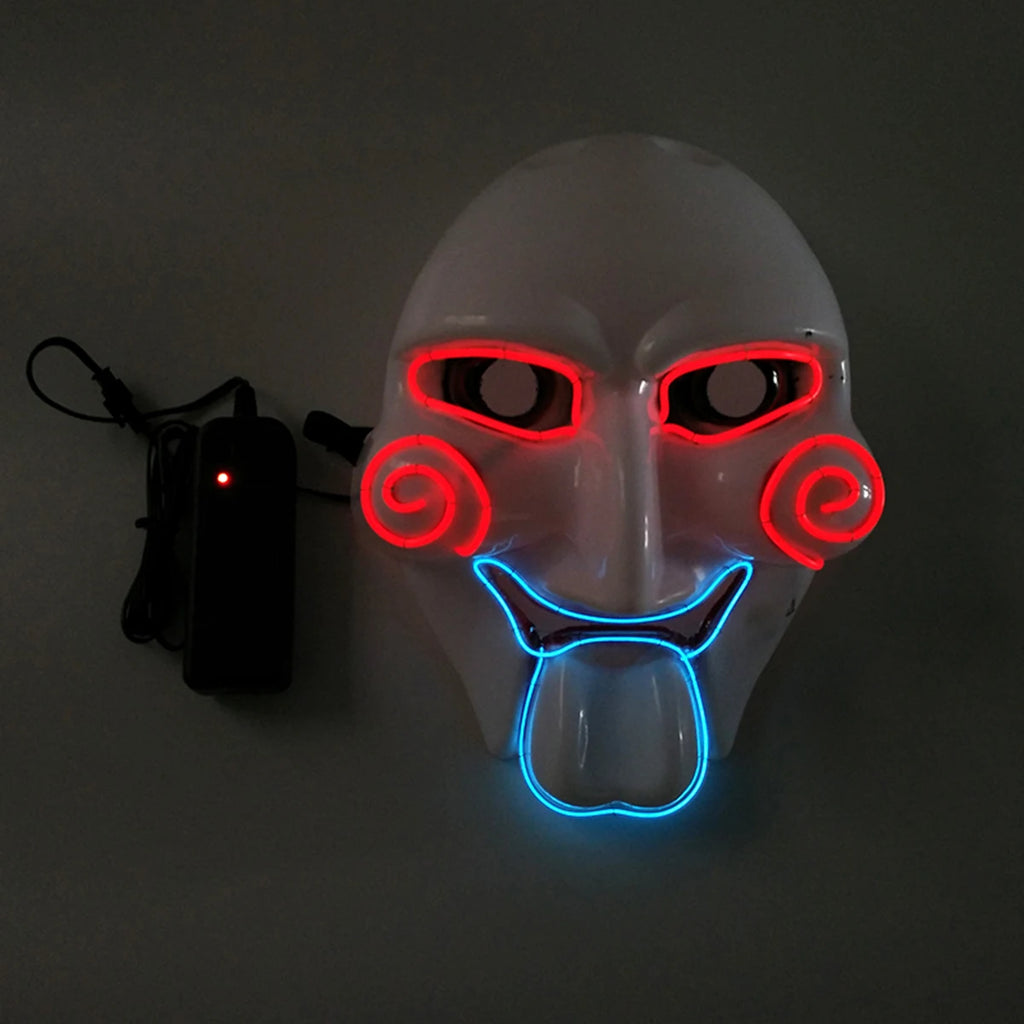 EL Light-Up Halloween Mask – 3 Lighting Modes