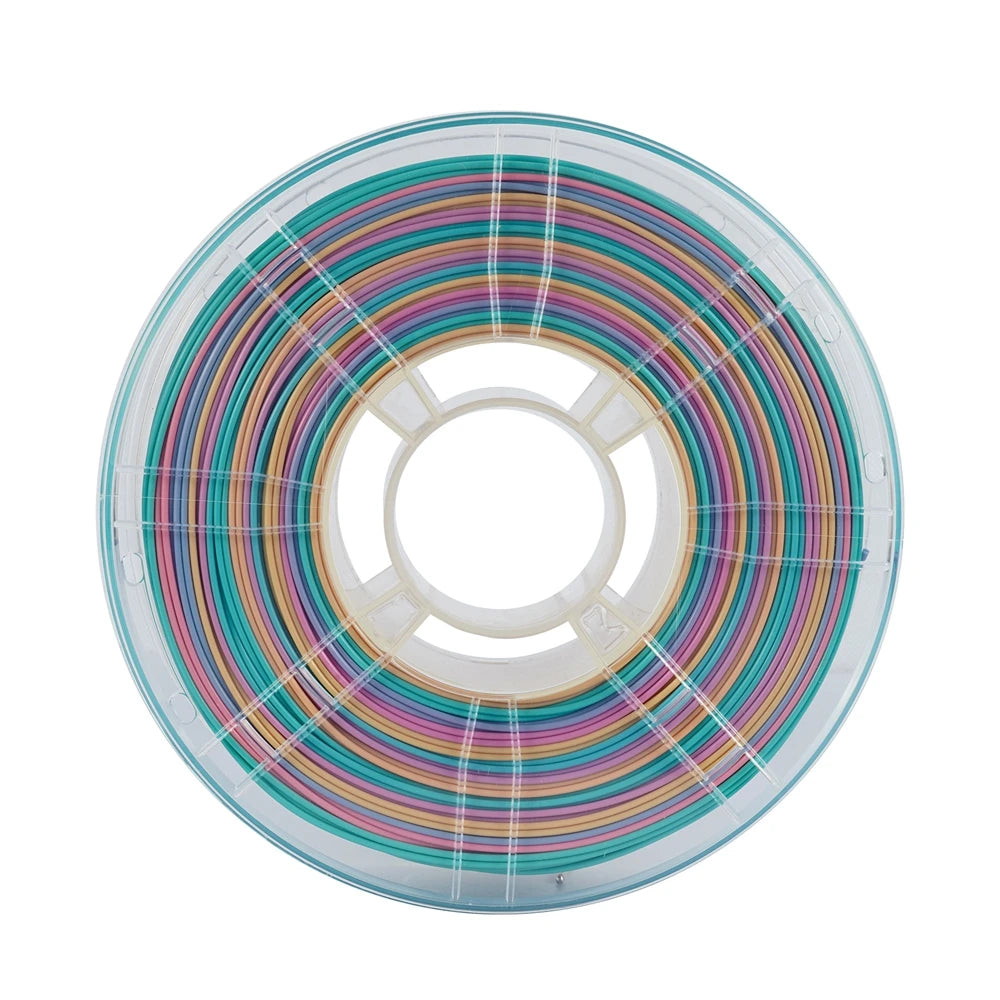 KINGROON Rainbow Silk PLA Filament – 1.75 mm, 2.2 lb (1 kg)