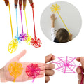 Stretchy Sticky Spider Web Toys – 10-Piece Random Color Pack