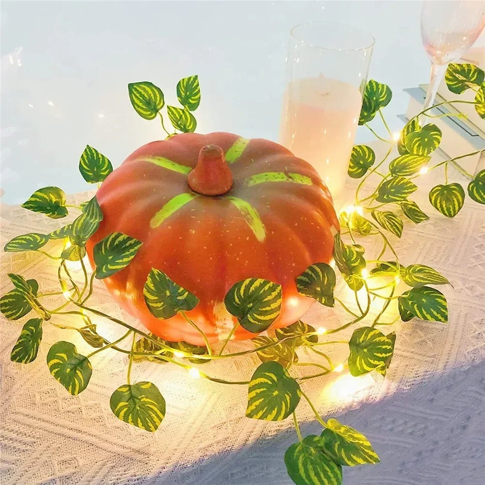 2/5/10M Solar Sunflower Light String Outdoor Fairy Lamp 8 Mode Artificial Plant Leaf for Wedding Camping Garden Fence Decoration