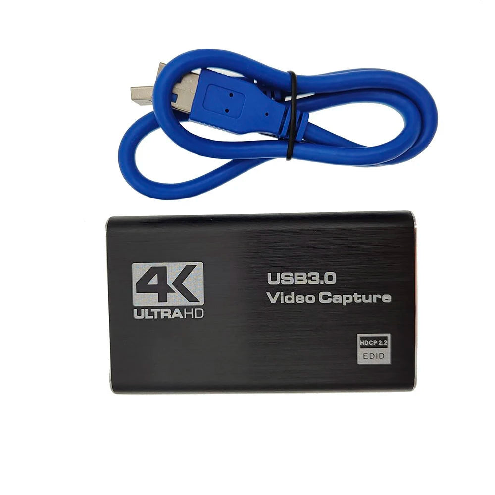 USB 3.0 4K 60HZ 1080P 60Fps HD Audio Video Capture Card Converter for Game Broadcasts Video Recording HDMI-compatible Output
