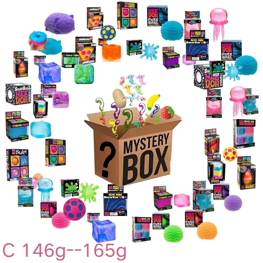 2026 NeeDoh Schylling Squeez Toy Squishy Blind Box Multi Slow-Rising Squishy ADHD Stress Relief Fingertip Toy Mystery Box Gift