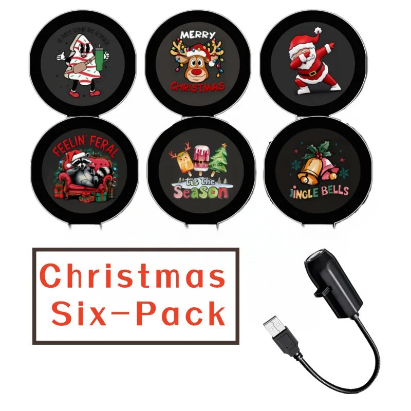 USB LED Holiday Projector Light – Halloween & Christmas Styles