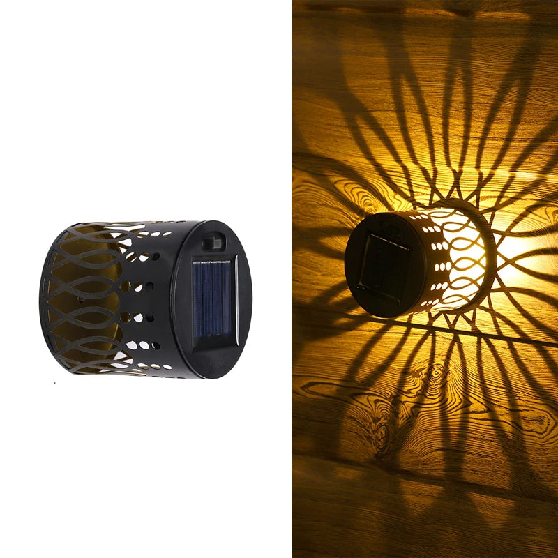 Solar Mandala Fence Wall Lights Garden Decoration  Party Courtyard Decoration Solar Garden Light Garden Patio Walkway Decor