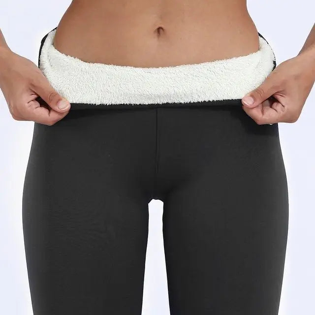 Women’s High-Waisted Fleece-Lined Winter Leggings