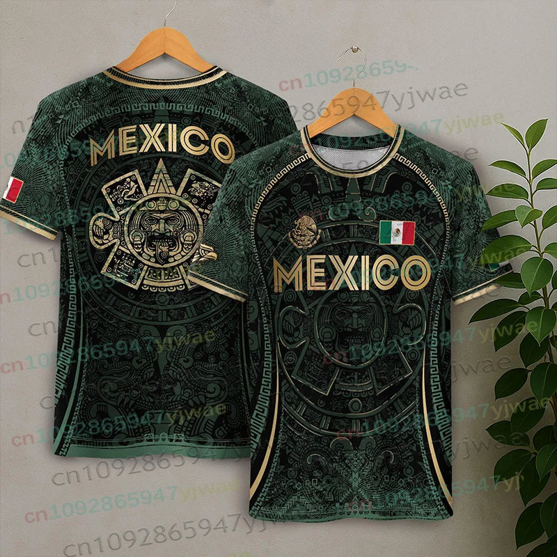 Mexico Special Youth Football Jersey Mens Women Casual Sport Breathable Top for Competition Training Tees Summer Men's Clothing