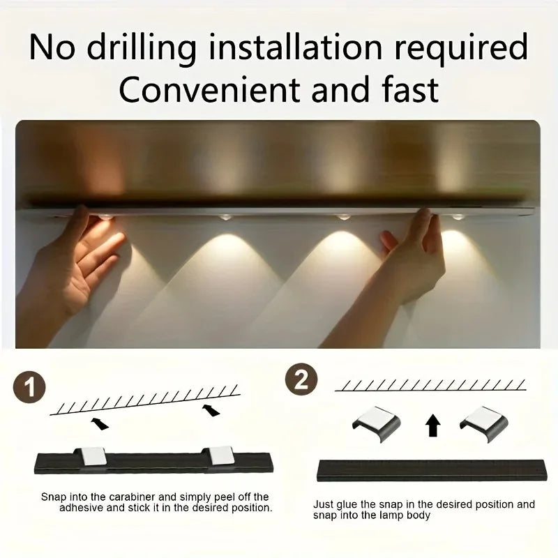USB-Rechargeable Motion Sensor LED Cabinet Light