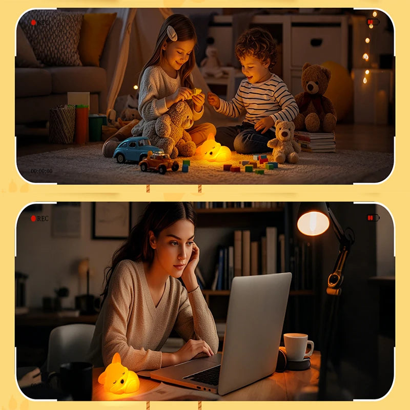 Rechargeable Fox Night Light – Tap Control & 20-Minute Timer