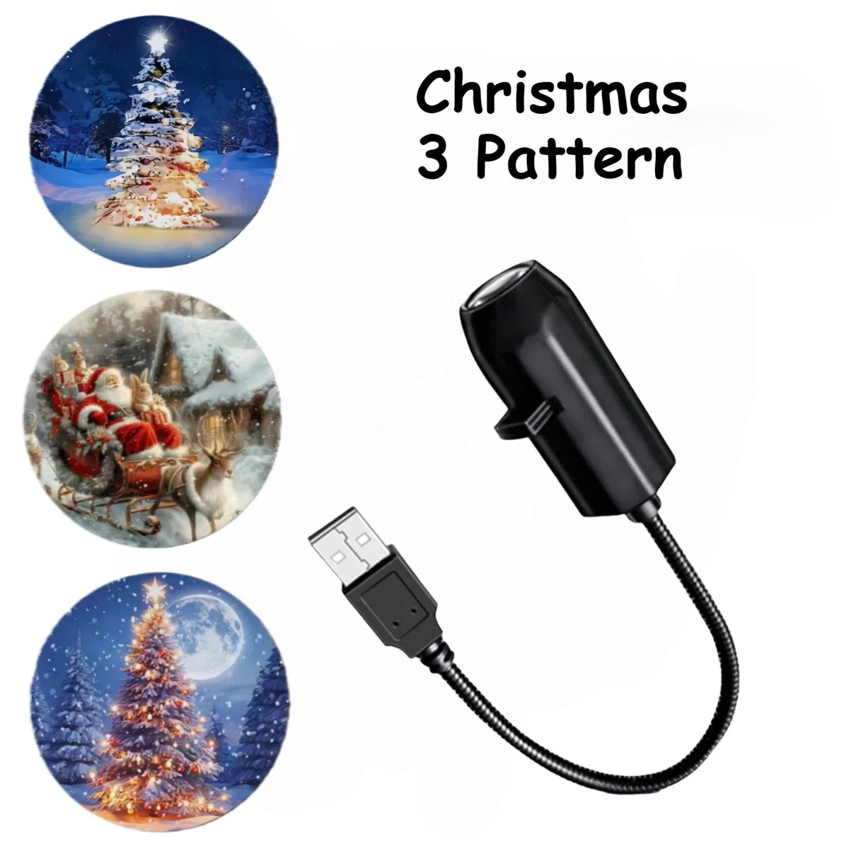 Halloween & Christmas Pattern Projector Decoration