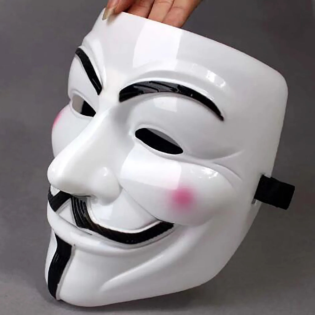 Guy Fawkes-Style Full-Face Costume Mask – 1 Piece