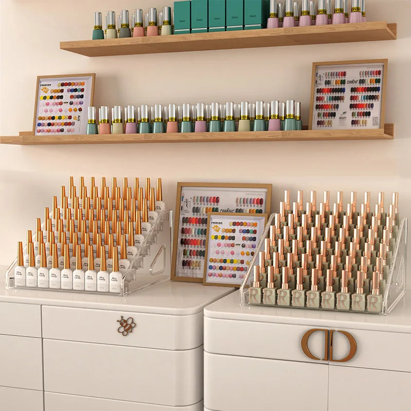 Tiered Nail Polish Display Rack – 3–7 Tier Options