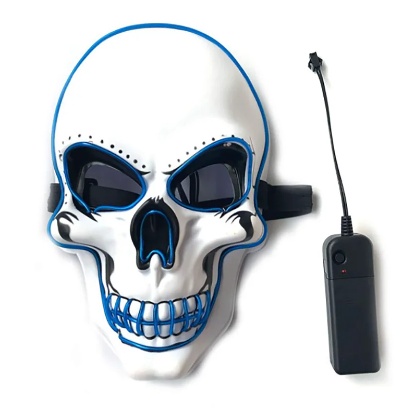 Light-Up Skull Halloween Mask – 3 Lighting Modes