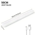 Motion Sensor Light Wireless Rechargeable LED Night Light Closet Cabinet Wardrobe Lamp Kitchen Staircase Backlight 10/20/30/50cm