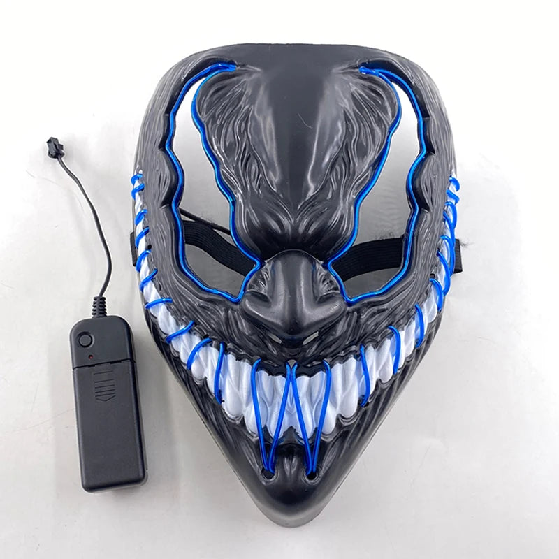 EL Light-Up Halloween Mask – 3 Lighting Modes