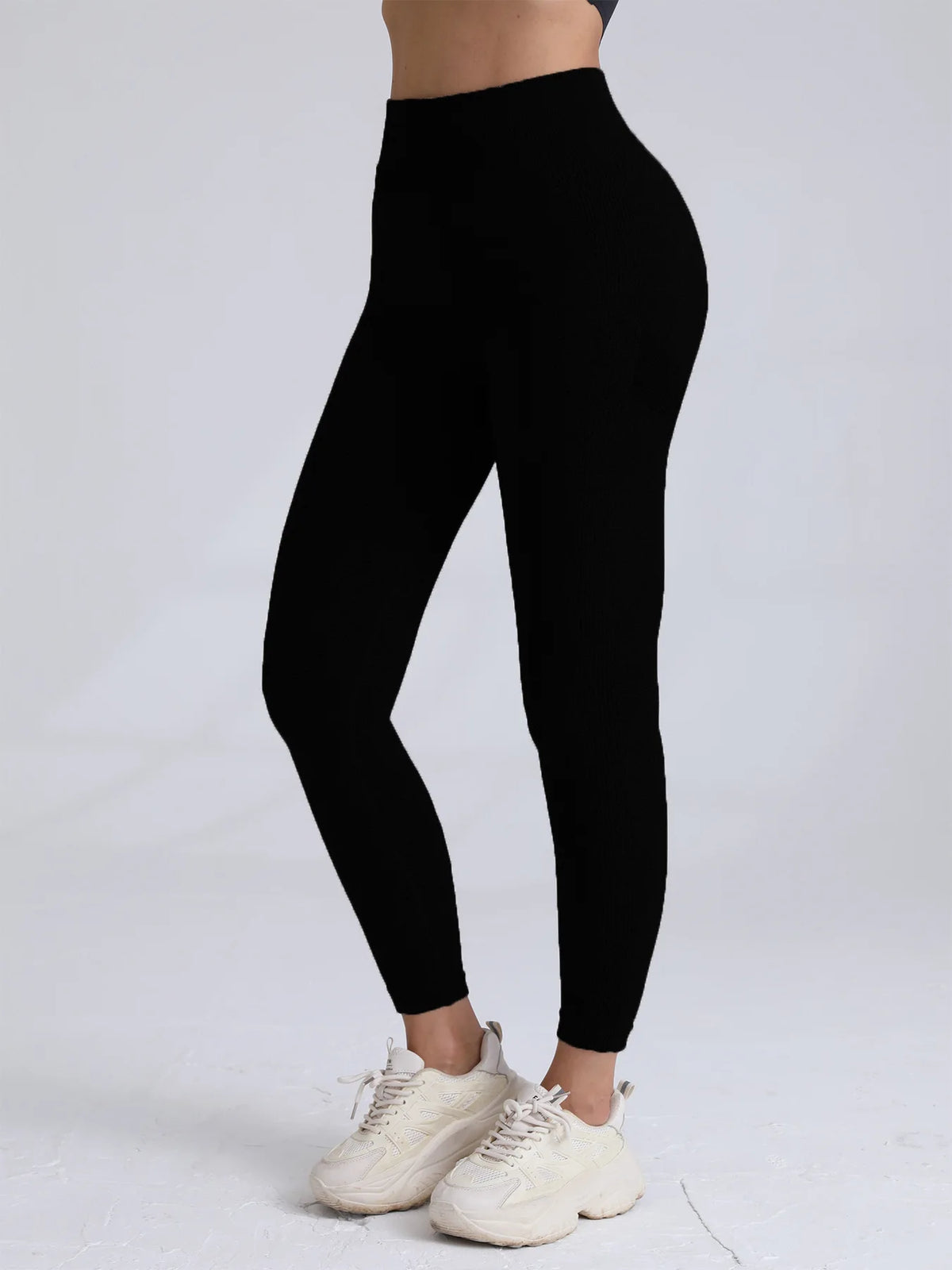 Women's High-Waisted Seamless Stretch Leggings
