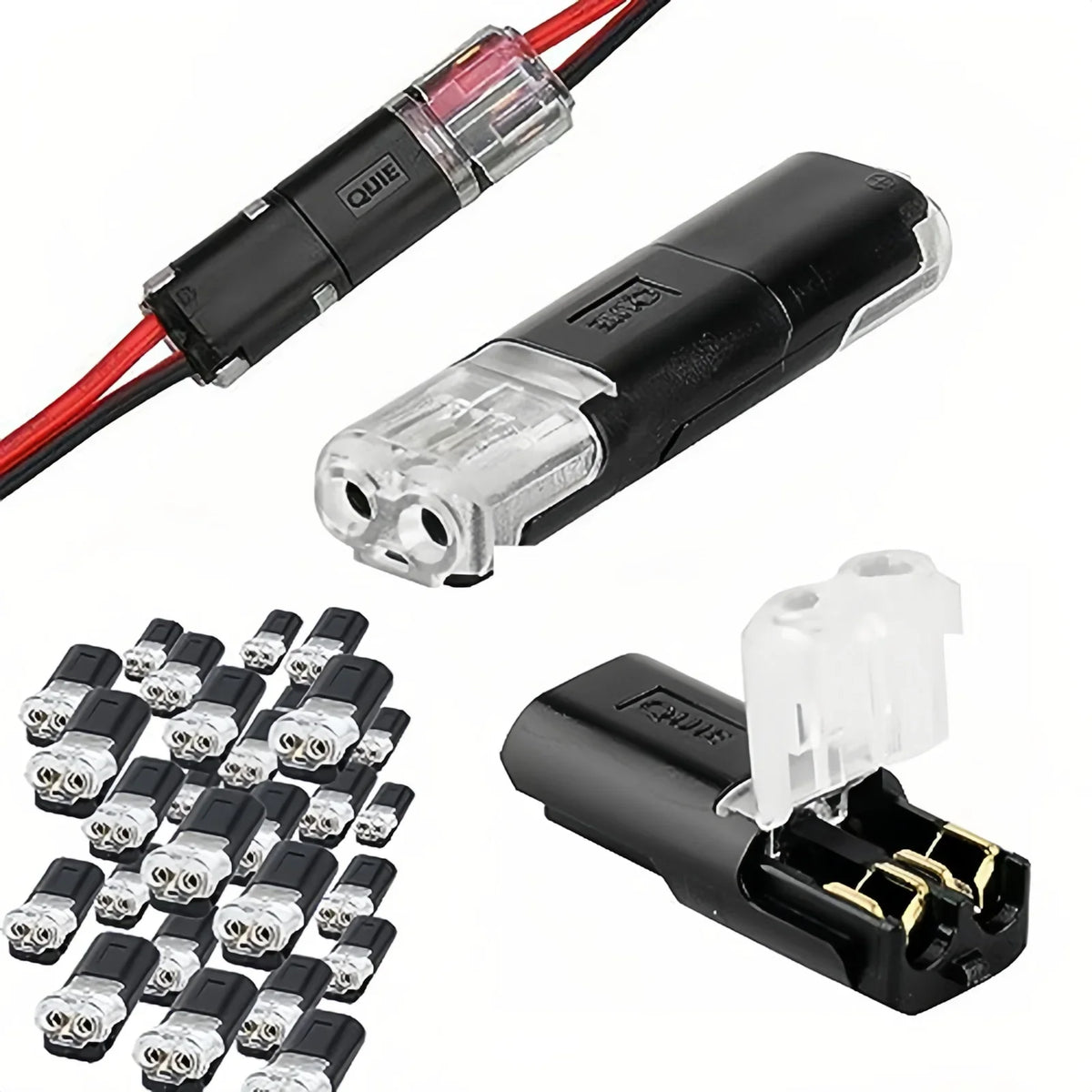20/30/50PCS Quick Connection Cable Connector No Soldering Single Wire with Locking Plug-In Type Connection Replacement Tool