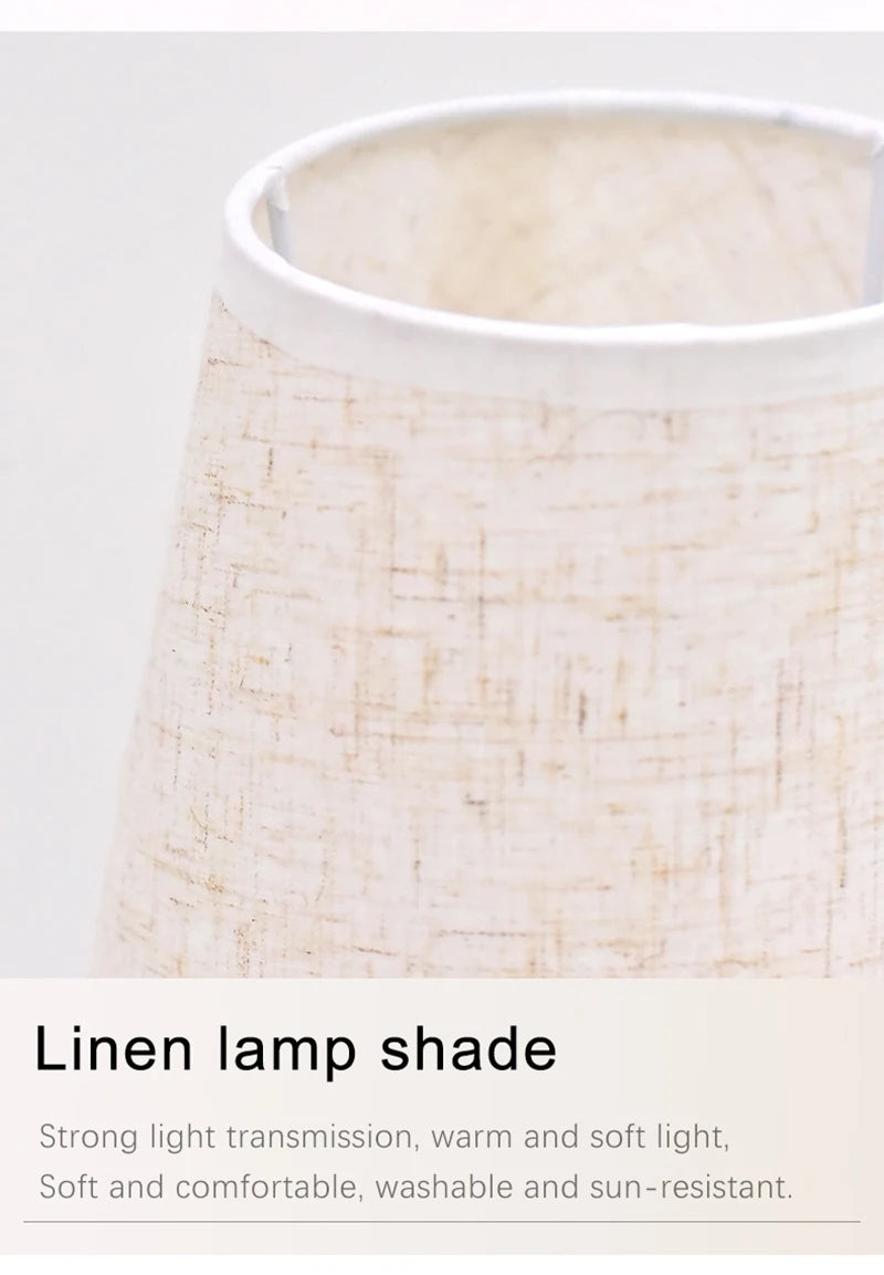 LED Desk Lights Japanese Style Interior Lighting Fixture Living Bedroom Room Bedside Night Desktop Decoration Retro Table Lamp