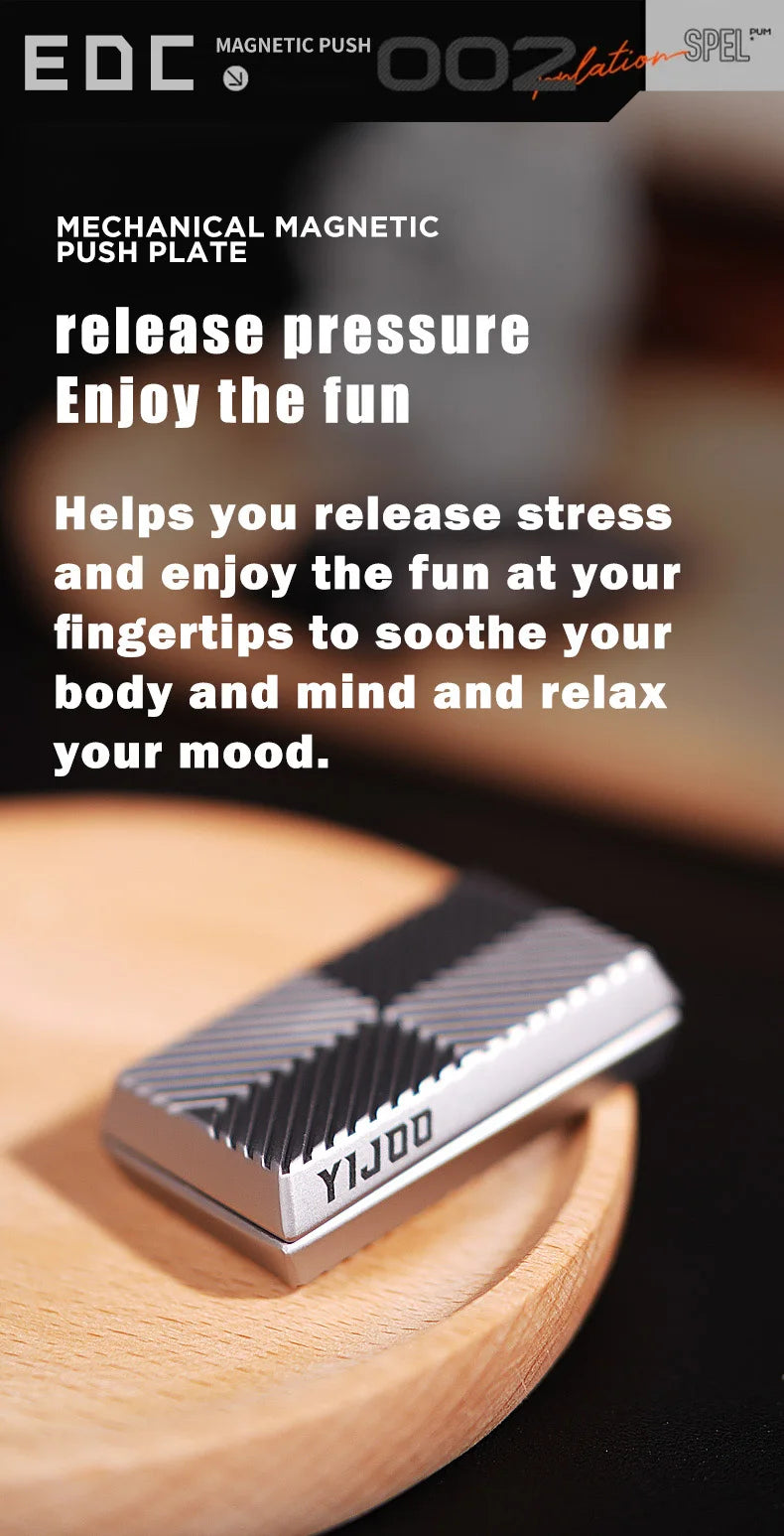 Fidget Unlimited Position Card Pushing Fingertip Gyroscope Adult Stress-Relieving Toy ADHD Tool EDC Metal Toy Kids' Gift