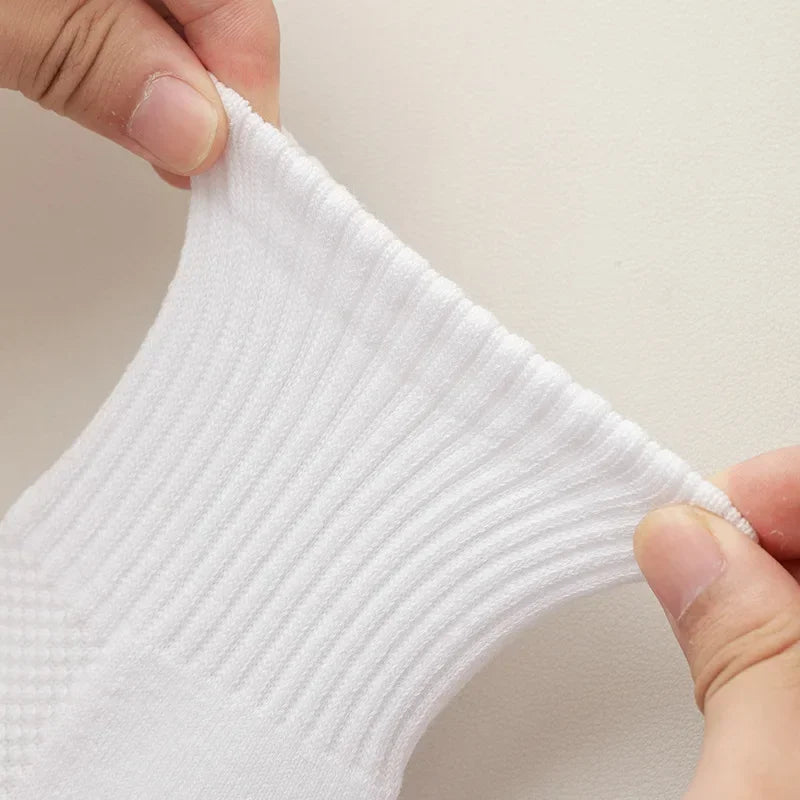 Men's Terry-Cushioned Sports Socks – 3 Heights, 1 or 4 Pairs