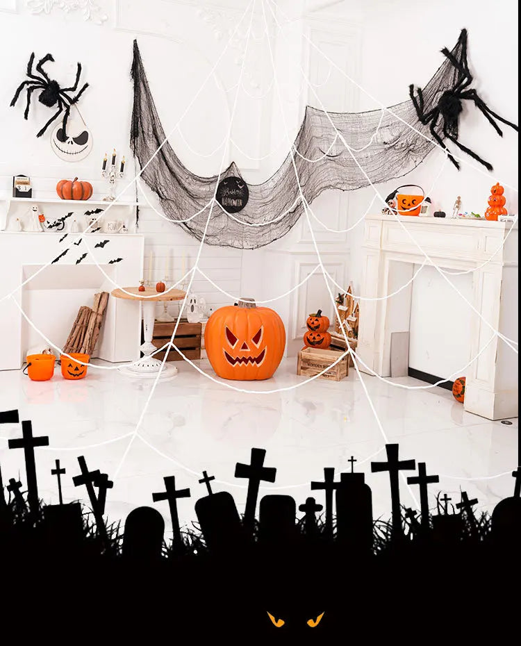 Halloween Spider & Web Decorations – Individual Options