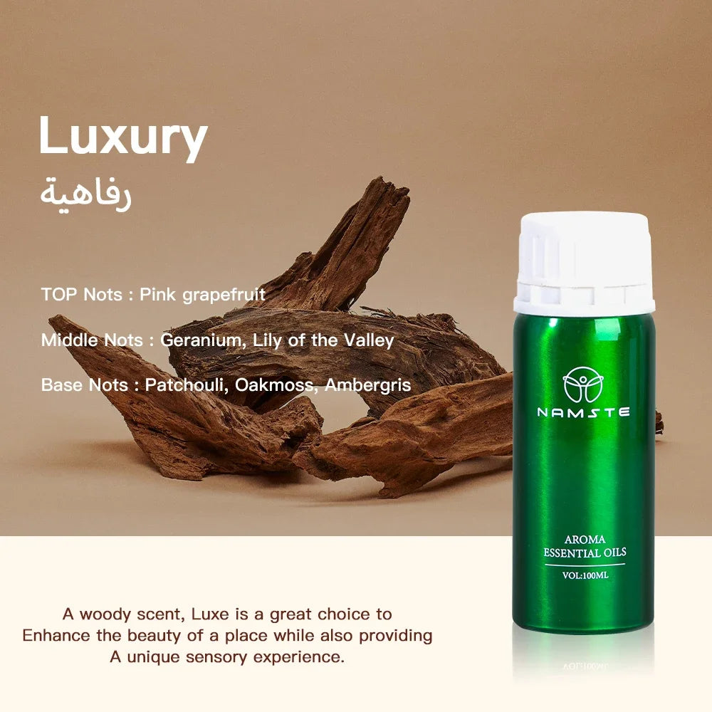 NAMSTE Harmony Essential Oil – 100ml Pure Fragrance Oil for Diffuser, Humidifier & Aromatherapy, 8 Scents