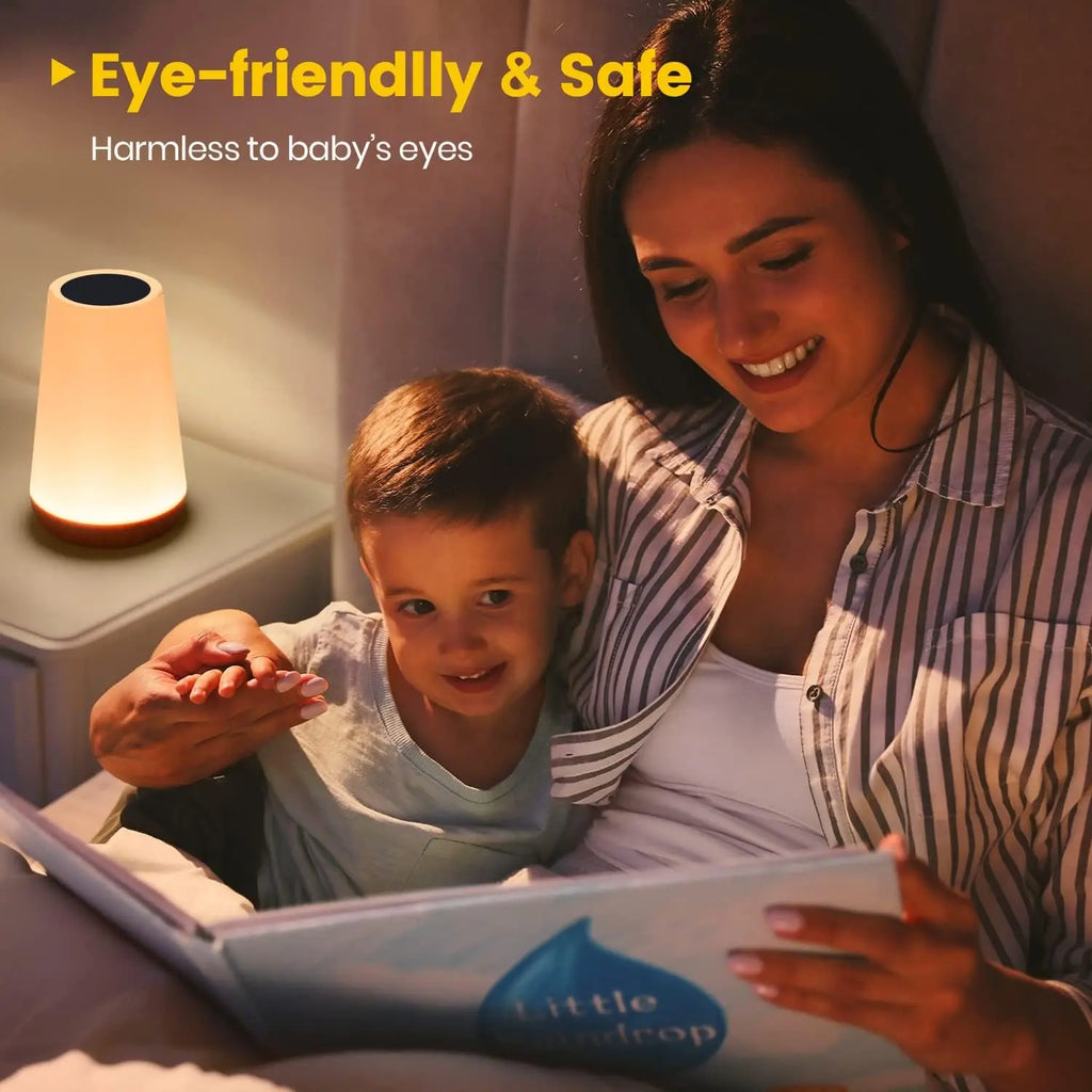 13-Color Rechargeable Night Light with Touch & Remote Control