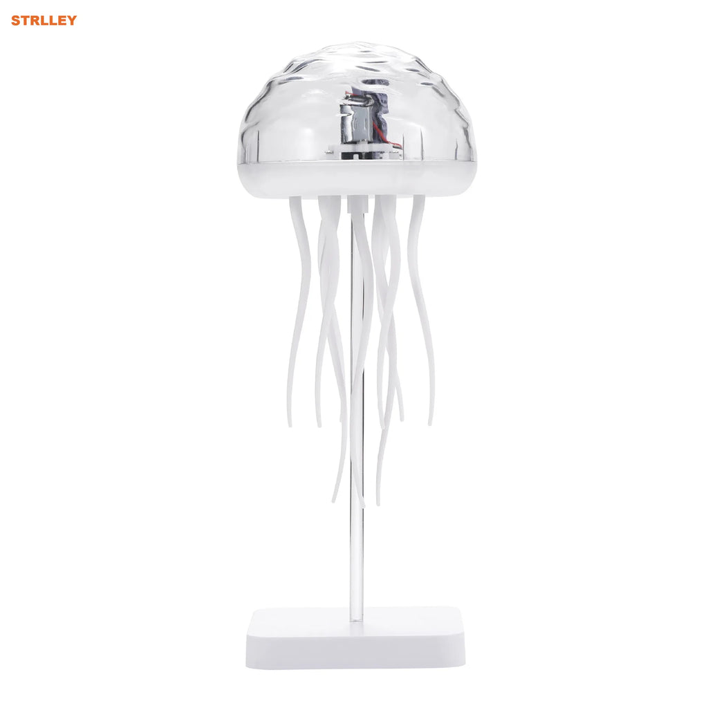 Jellyfish Cartoon LED Nihgt Light Voice Control Gradient Cute Rotating Jellyfish Hanging Bedside Lamp RGB Table Lamps Room Decor