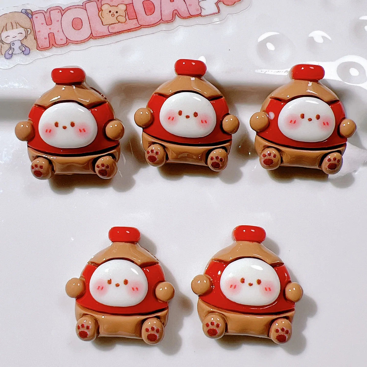 Cartoon Food Flatback Craft Embellishments – Random Mix