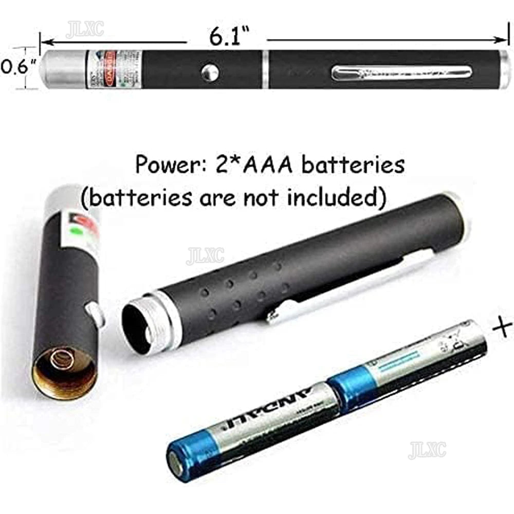 (Do not provide batteries) Green Red Laser Pointer Teaching Tool Pet Automatic Cat Toys Laser Focus Lazer Pen Combination