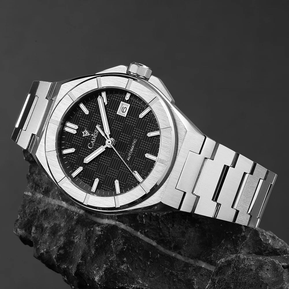 CADISEN C8242 Men’s Automatic Watch with Textured Dial