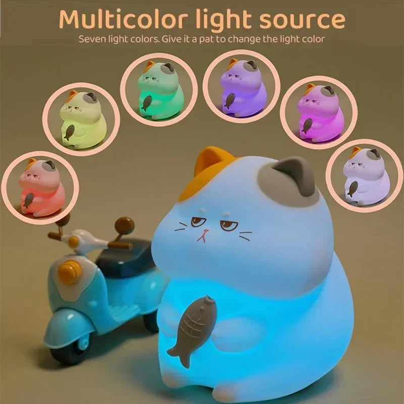 Rechargeable Axolotl Night Light with Touch Control