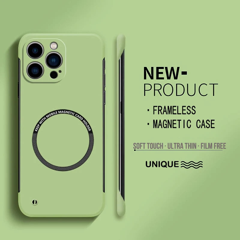 Slim Hard iPhone Case with Surface-Mounted Metal Ring