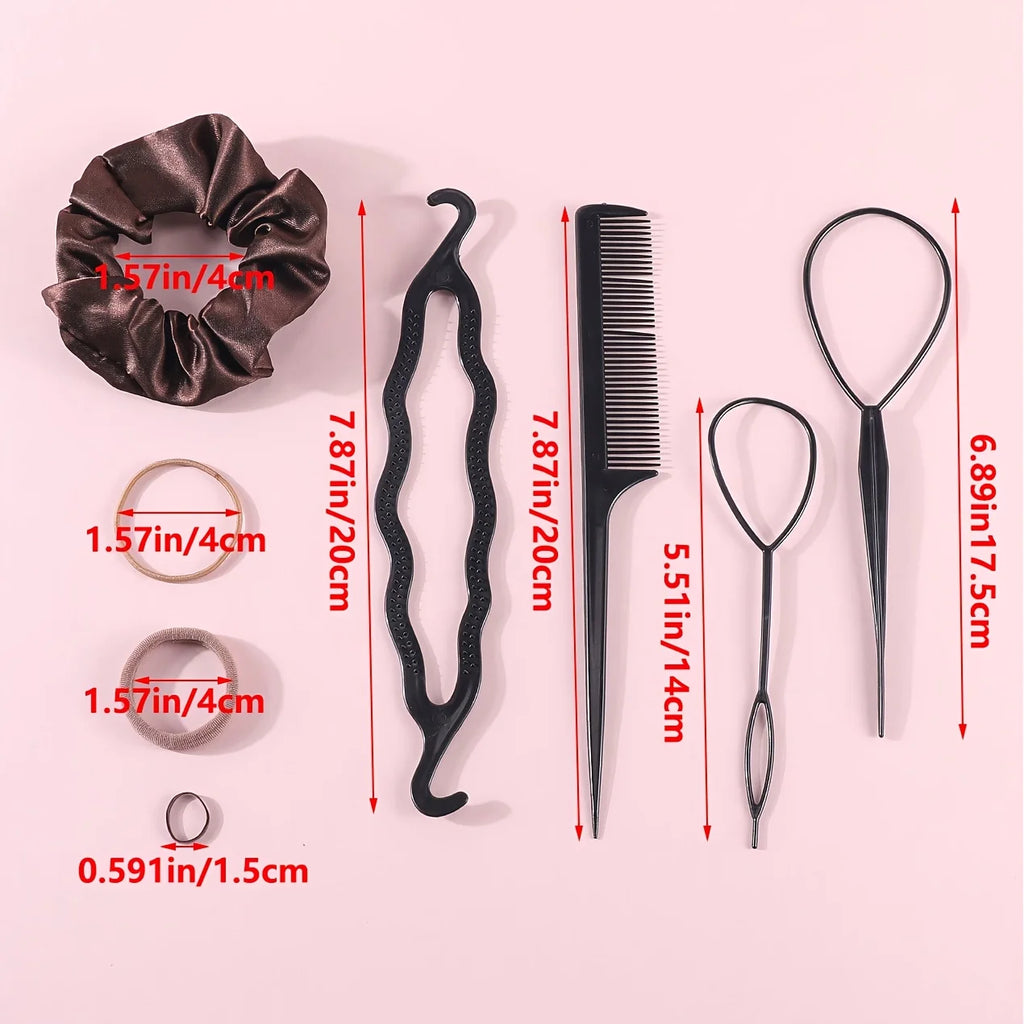 Hair Accessory Set – Scrunchies, Hair Ties & Styling Tools